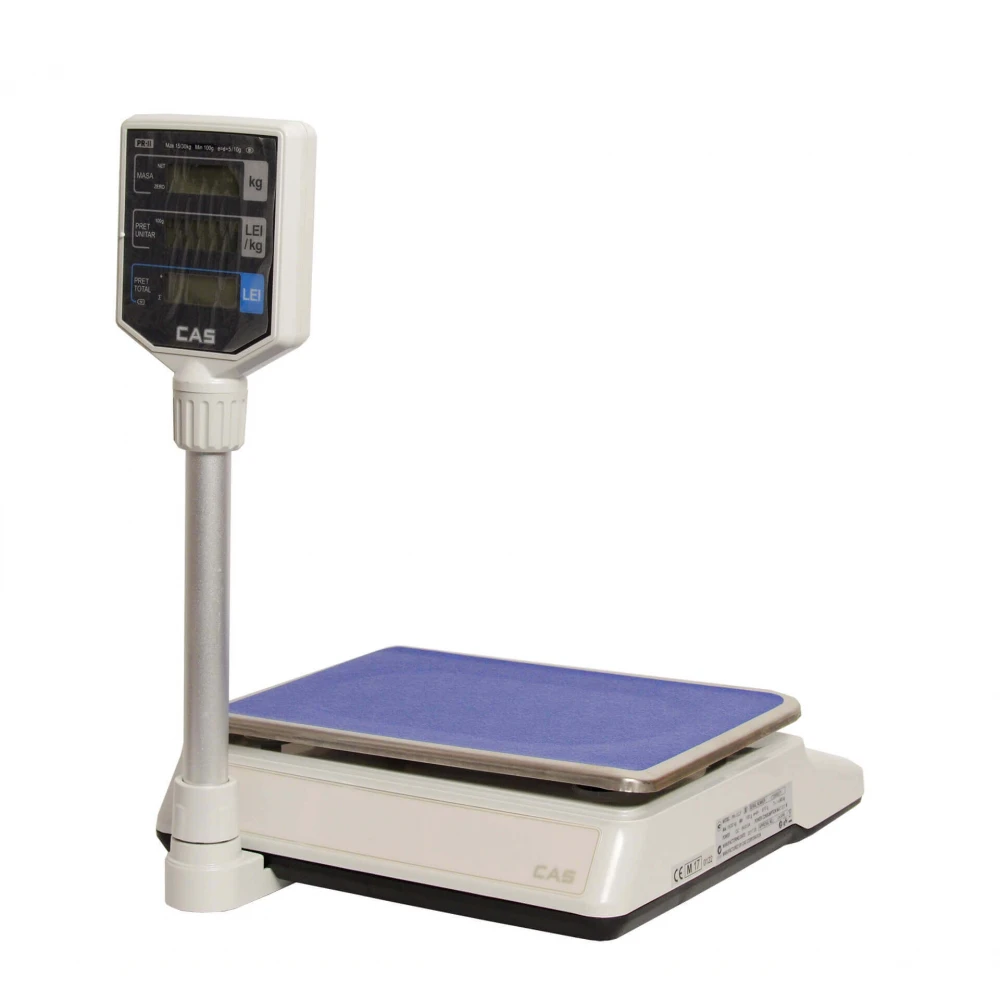 Cantar comercial CAS PRII 15CP 6/15 Kg, cu display client, avizat metrologic - imagine 2