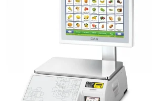 Cantar cu etichetare CAS CL7200-15S 15Kg, display client, avizat metrologic