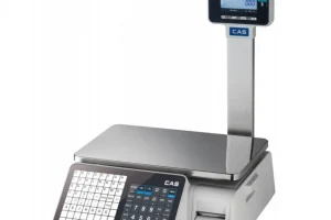 Cantar cu etichetare CAS CL3000 15P 15Kg cu display client, avizat metrologic