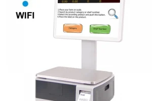 Cantar cu etichetare T-Scale P18-15K-MR-WiFi 15Kg, pentru autoservire, avizat metrologic